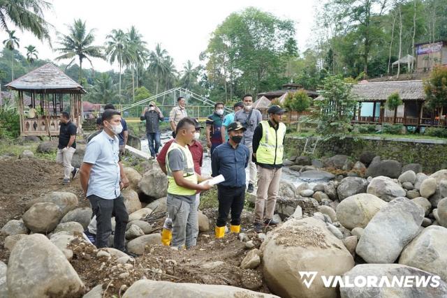 Bupati dan Wabup Solsel Tinjau Proyek Irigasi dan Kawasan SRG