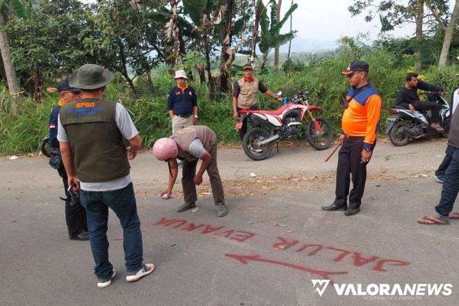 Antisipasi Erupsi Gunung Marapi, BPBD Agam Pasang Tanda Jalur Evakuasi di 3 Lokasi