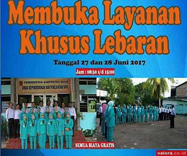 Disdukcapil Agam Buka Layanan Khusus Libur Lebaran