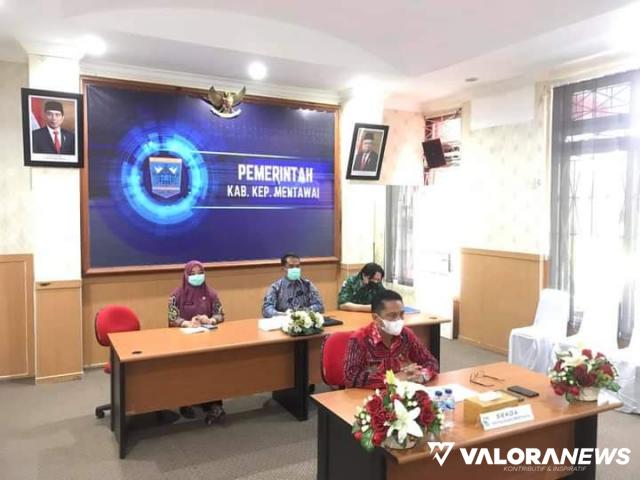 Sekda Mentawai Paparkan Upaya Penanggulangan Covid19 di Sharing Session Ombudsman