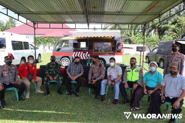 Polres Pasbar Sediakan Kendaraan untuk Angkut warga ke Lokasi Vaksinasi