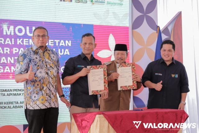 Atasi Macet di Pasar Padang Luar, Pemkab Agam dan PT KAI Tandatangani MoU