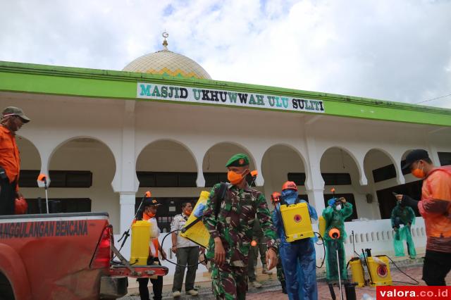 Posko Pemantauan Covid19 Solsel Ditambah, Gugus Tugas Lakukan Penyemprotan