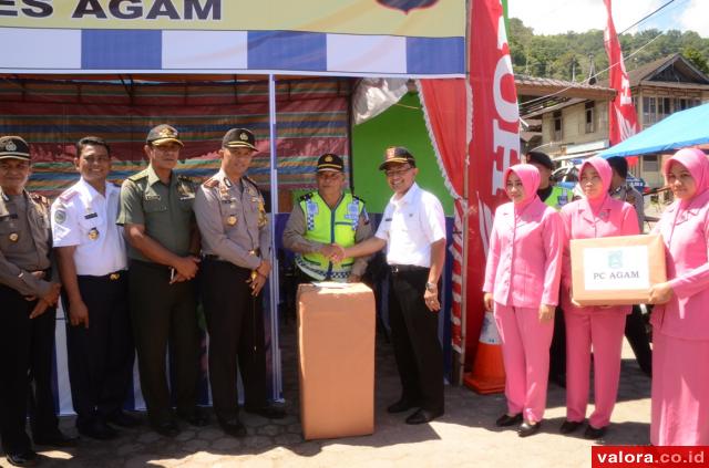 Pastikan Kesiapan Tim Pengamanan Lebaran, Bupati Tinjau Poskotis