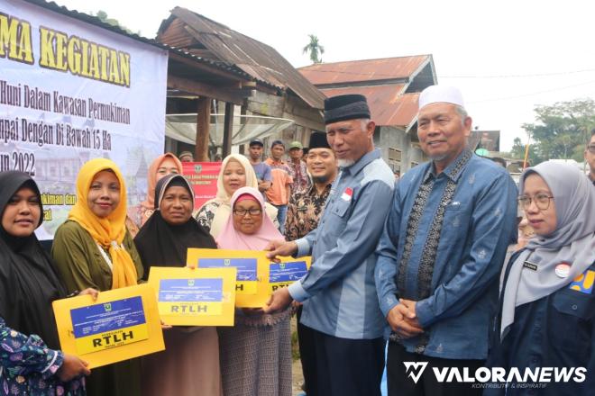 60 Unit Rumah Warga Nagari Kajai Tuntas Diperbaiki, Fasilitas MCK Belum Tersedia