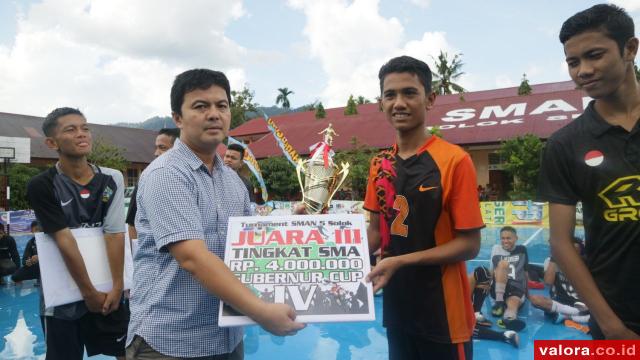 SMAN 3 Kota Solok Juarai Turnamen Futsal Gubernur Cup IV