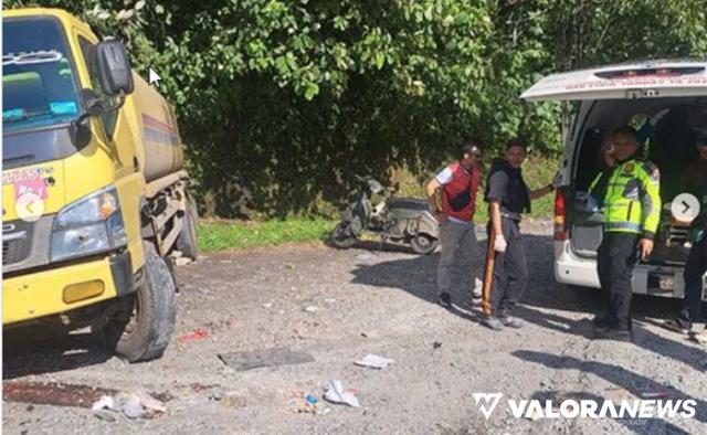 Truk Tanki Jalan Mundur di Silaiang Kariang, 3 Motor dan 1 Minibus Ditabrak