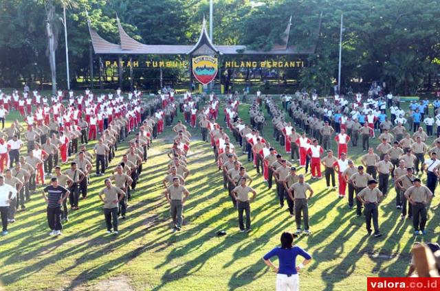 Perkuat Kesatuan, TNI-Polri Olahraga Bareng