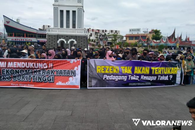 Jalan Minangkabau Bukittinggi akan Dijadikan Pasar Malam, Pedagang Terbelah