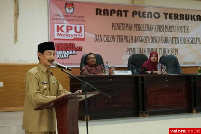 Inilah Perolehan Kursi DPRD Solsel Hasil Pemilu 2019