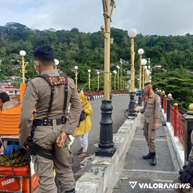 30 Personel Satpol PP Disiagakan di Jembatan Siti Nurbaya Setiap Hari, Ini Targetnya