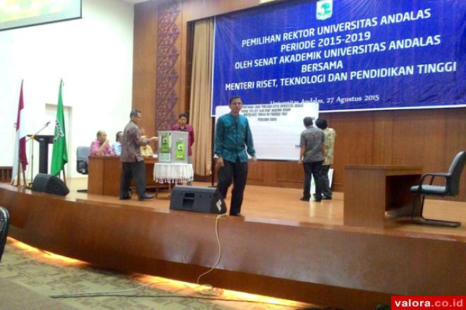 Prof Tafdil Sisihkan Prof Werry dan Dr Masrul di Pemilihan Rektor Unand