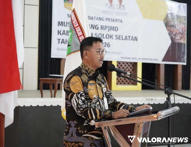 Khairunas Minta Masyarakat Beri Masukan untuk RPJMD Solsel