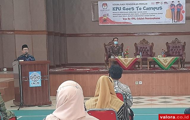 KPU Tanahdatar Sosialisasikan Pilkada ke Mahasiswa IAIN Batusangkar