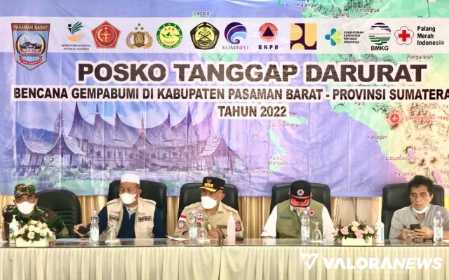 Gubernur Ingatkan Bupati Pasbar untuk Tandatangani SK Tim Panitia Penanggulangan Bencana