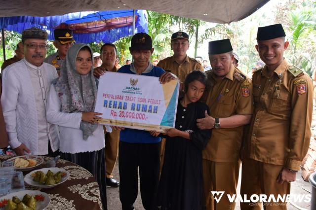 Bupati Agam Rehab Berat Rumah Warga Disabilitas Asal Garagahan