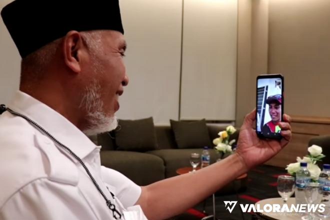Mahyeldi Langsung Video Call dengan Peraih Emas untuk Kontingen Sumbar di PON Papua