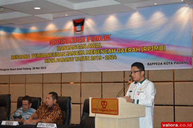 Forum Konsultasi Publik RPJMD Padang 2019-2024, Wawako: Berkualitas dan Berdayaguna