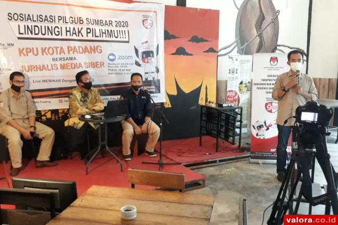 KPU Padang Sosialisasikan Tahapan Pemutakhiran Data Pemilih ke Jurnalis Siber, Ini yang...