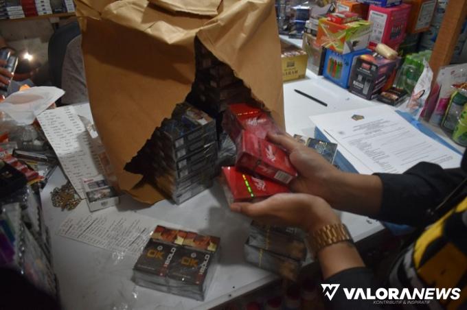 27.764 Batang Rokok Ilegal Disita Bea Cukai dari Toko Kelontong dan Pengedar di Kampar...