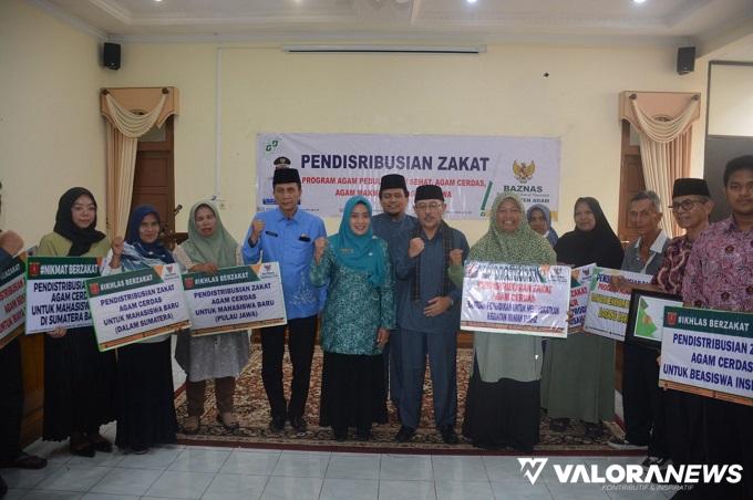 349 Mustahik di Agam Kawasan Timur Terima Zakat Baznas