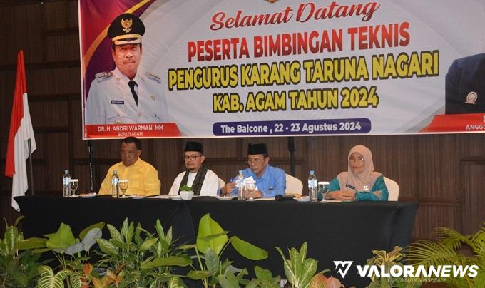 50 Pengurus Karang Taruna Nagari se-Agam Ikuti Bimtek