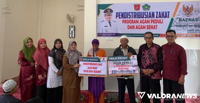 63 Mustahik Terima Zakat dari Baznas Agam