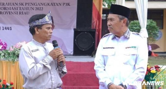 660 Guru Honorer Rohul Terima SK P2K, Ini Kata Gubenur Riau