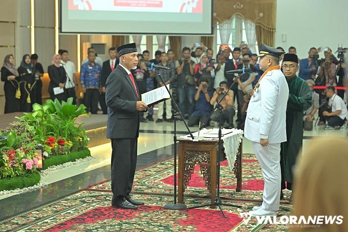 Andree Algamar Dilantik jadi Pj Walikota Padang, Mahyeldi: Selesaikan Permasalahan...
