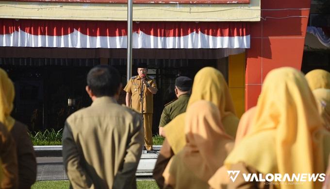 Apel Gabungan OPD Agam, Bupati: Layani Masyarakat Tanpa Pamrih