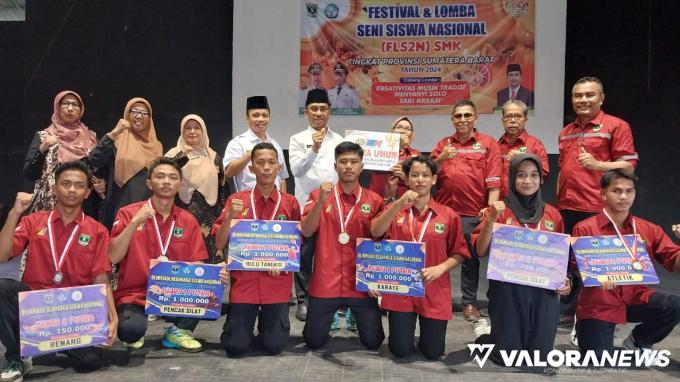 Atlet Kontingen Agam jadi Juara Umum O2SN SMK se-Sumatera Barat
