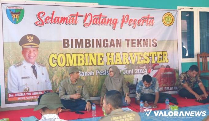 BANTUAN ALSINTAN: 15 Perwakilan Keltan Ikuti Bimtek Operator Mesin di Pessel