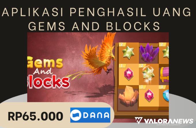 Baru Rilis! Aplikasi Penghasil Rp65 Ribu Saldo DANA, Gems and Blocks, Terbukti?