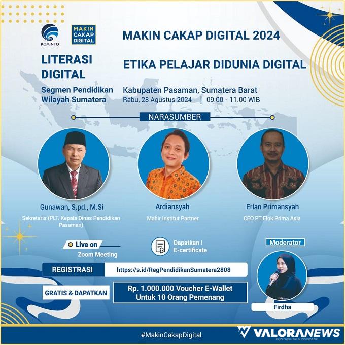 Besok, Kemkominfo Bahas Etika Pelajar Era Dunia Digital Bersama Guru dan Pelajar...