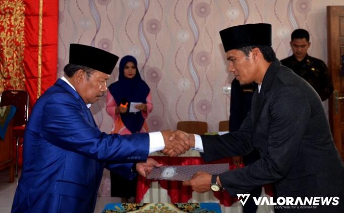 Bupati Agam Lantik Penjabat Wali Nagari Canduang Koto Laweh, Ini Pesannya