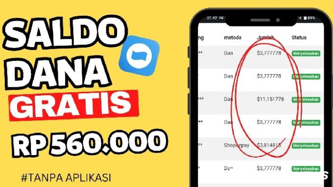 Cara Cerdas Dapat Saldo DANA Gratis, Cair Rp560 Ribu dari Website Penghasil Uang Ini