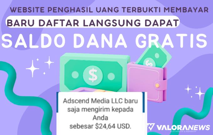 Daftar Akun Langsung Cuan Rp77 Ribu Saldo DANA Gratis dari Website Ini, Namanya?