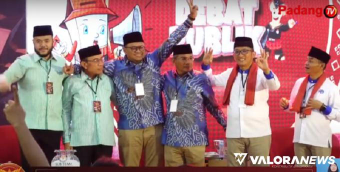 Debat Pamungkas Pemilihan Wali Kota dan Wakil Wali Kota Padang Berlangsung 3,5 Jam