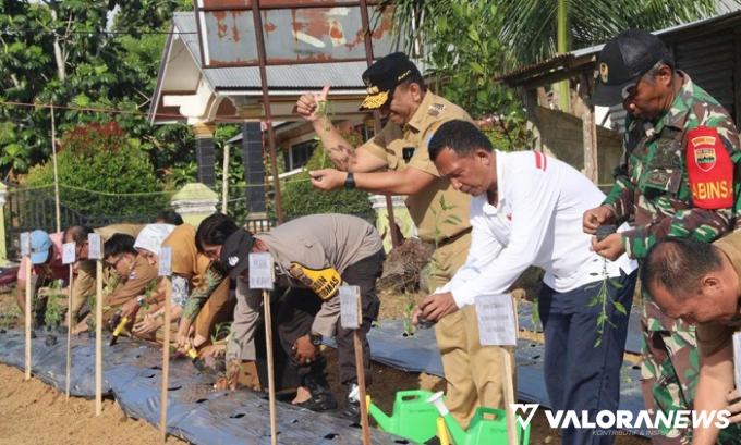 Desa Sipora Jaya Canangkan Penanaman Holtikultura di Lahan Kosong, Bupati: Patut Dicontoh...