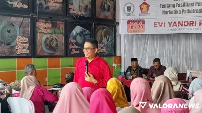 Evi Yandri Hadirkan Mantan Pecandu di Sosialisasi Perda Fasilitasi Pencegahan...