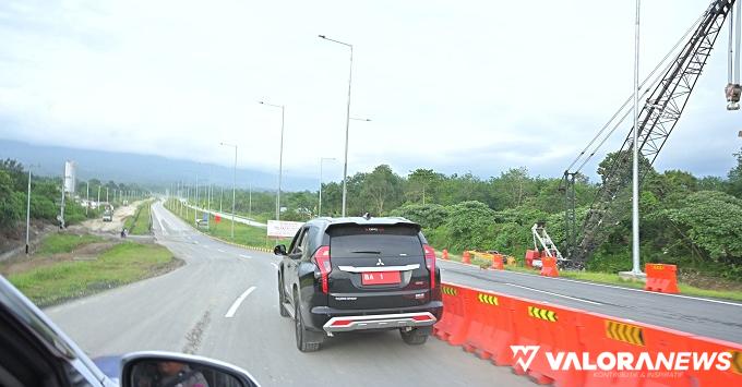 Gubernur Sumbar Jajal Tol Padang-Sicincin dengan Mobil Dinas Pajero BA 1