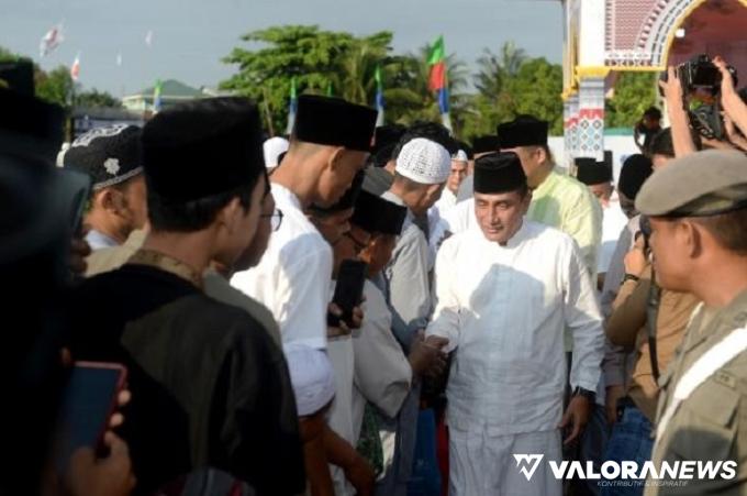 Gubernur Sumut Ikuti Shalat Idul Adha di Lapangan Malabar, Ini Pesan yang Disampaikan