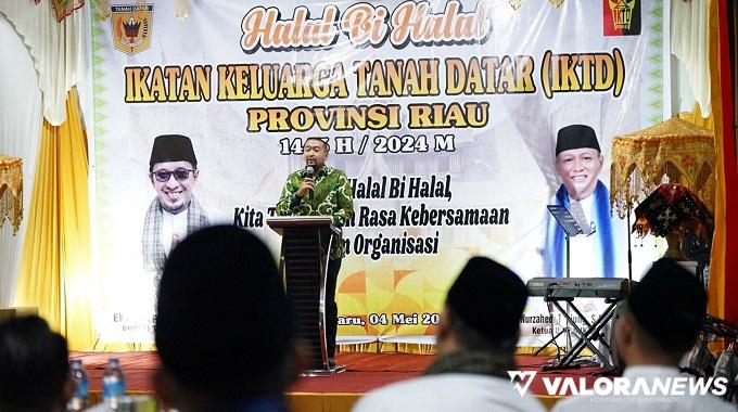 Halal Bihalal bersama IKTD Riau, Wagub Sumbar Paparkan Progres Jalan Tol Pekanbaru-Padang