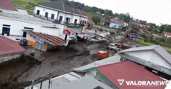 Hujan Lebat Guyur Daerah di Kaki Gunung Marapi, 2 Nagari Diterjang Banjir Lumpur