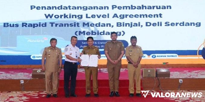 Investasi Proyek BRT Mebidang Senilai Rp1,9 Triliun, Gubernur Sumut dan 3 Kepala Daerah...