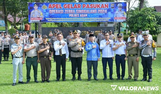 Kapolres Agam Pimpin Apel Pasukan Operasi Zebra Singgalang 2024, Ini Pesannya