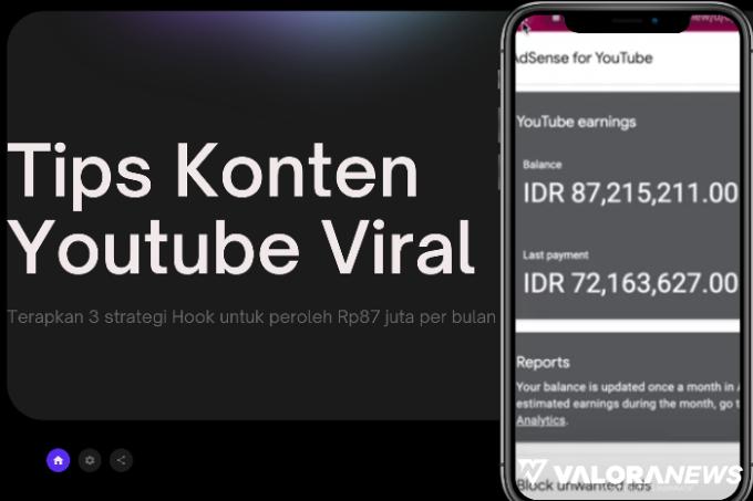 Kebelet Viral? Terapkan 3 Strategi Hook yang Hasilkan Rp87 Juta Per Bulan dari Youtube