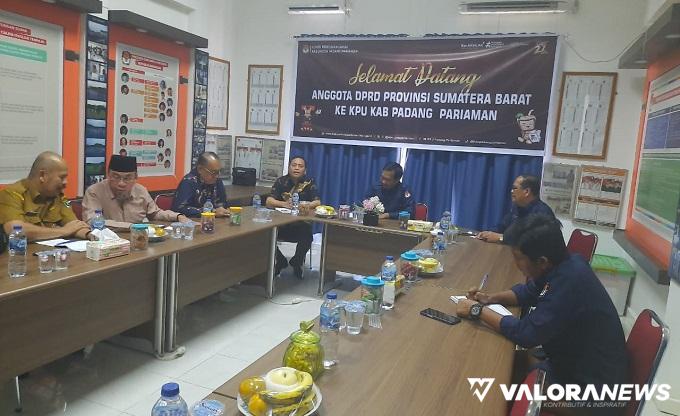 Komisi I DPRD Sumbar Tinjau Kesiapan KPU Padang Pariaman Gelar Pilkada Serentak 2024