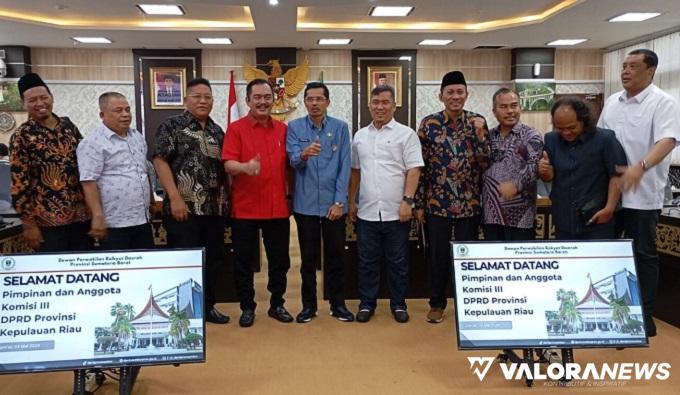 Komisi III DPRD Kepri Cari Tahu Kiat Pembangunan Infrastruktur ke DPRD Sumbar