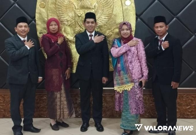 KPU Agam Periode 2023-2028 Dilantik, Herman Susilo Terpilih jadi Ketua